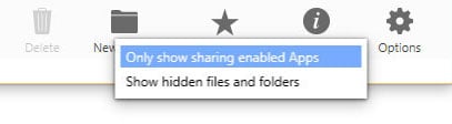 iMazing Apps view options
